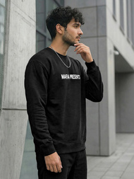 Pánska Mikina Čierna OZONEE JS/65B3919/3Z