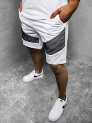 Pánske kraťasy Biele JS/KS2503Z