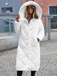 Dámska bunda biela OZONEE JS/5M3173/281Z