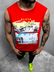 Pánske tielko Červené JS/KS2073Z