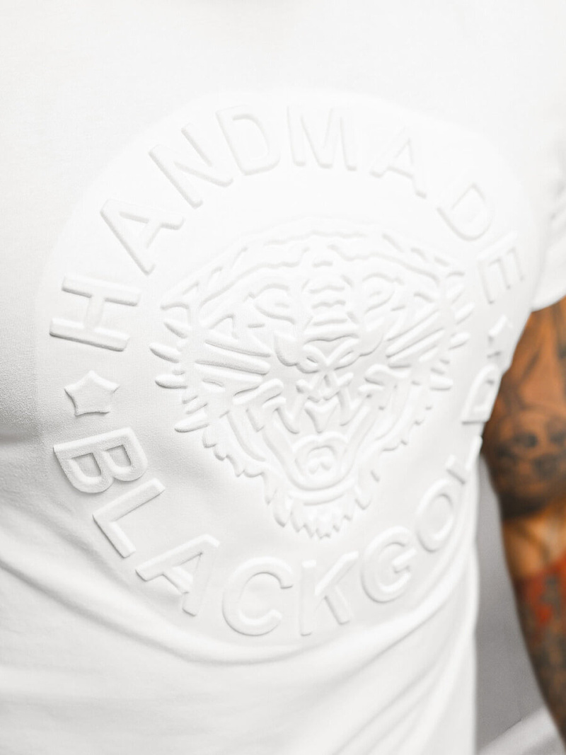 Pánske Tričko Biele OZONEE NB/MT3056Z