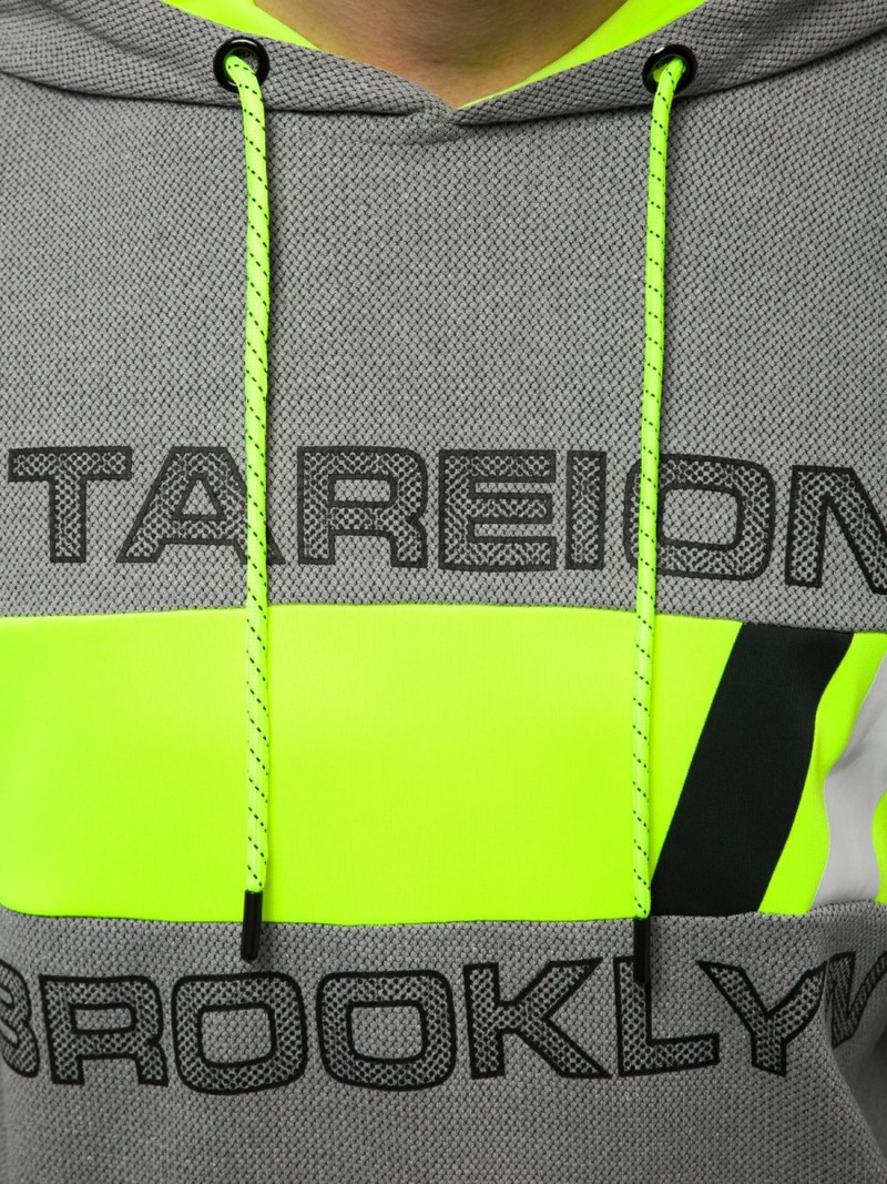 Pánska Mikina Sivá OZONEE JS/DD20131