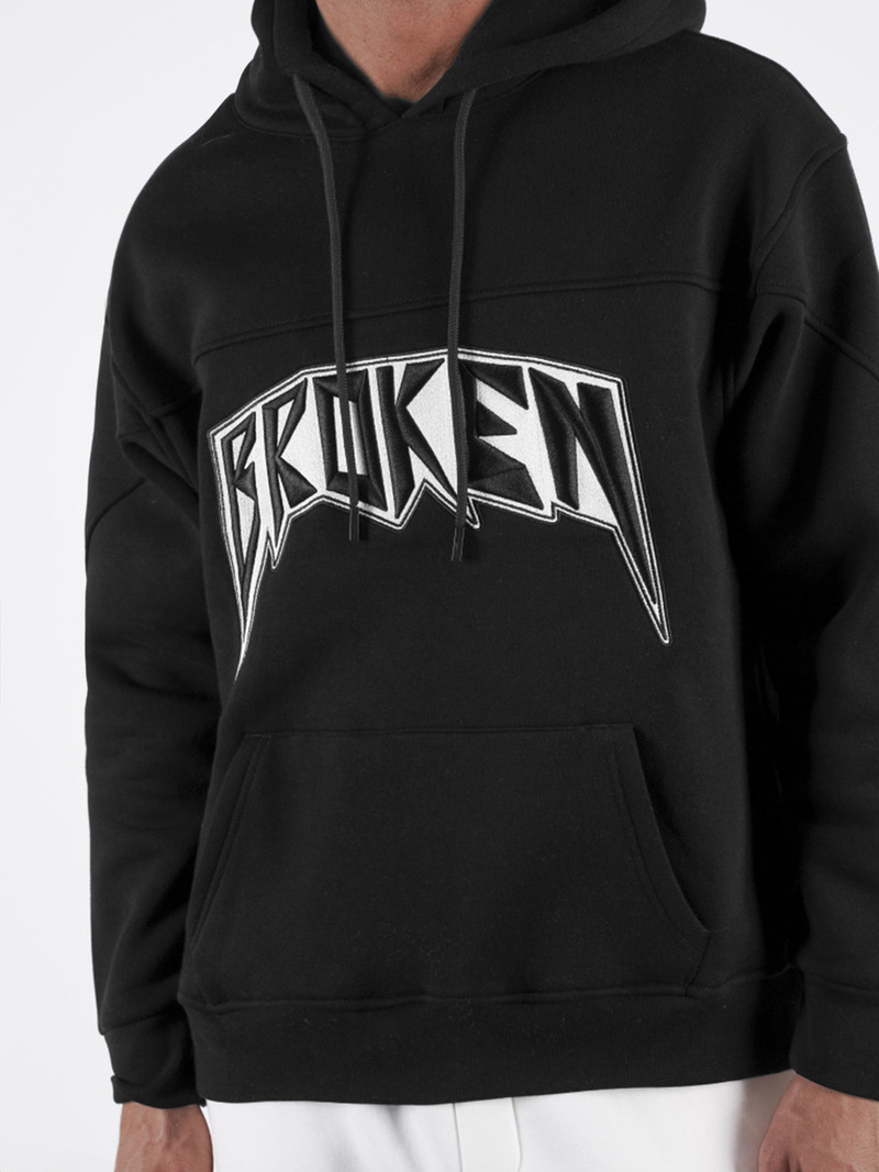 Mikina Čierna OZONEE O/SWE23019Z