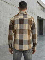 Pánska košeľa Camelová  OZONEE NB/MC728KZ