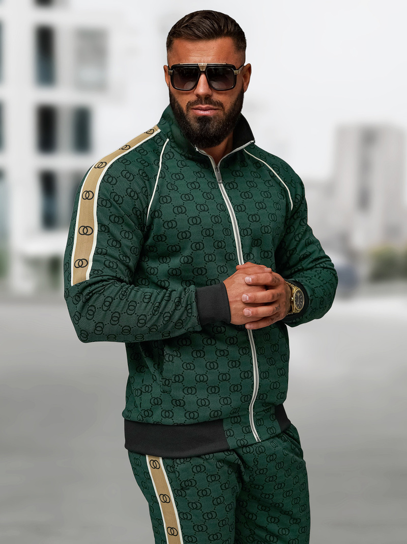 Pánska Tepláková Súprava Zelený OZONEE O/FF5110AB