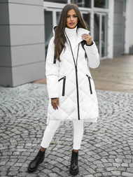 Dámska bunda biela OZONEE JS/5M3168/281Z