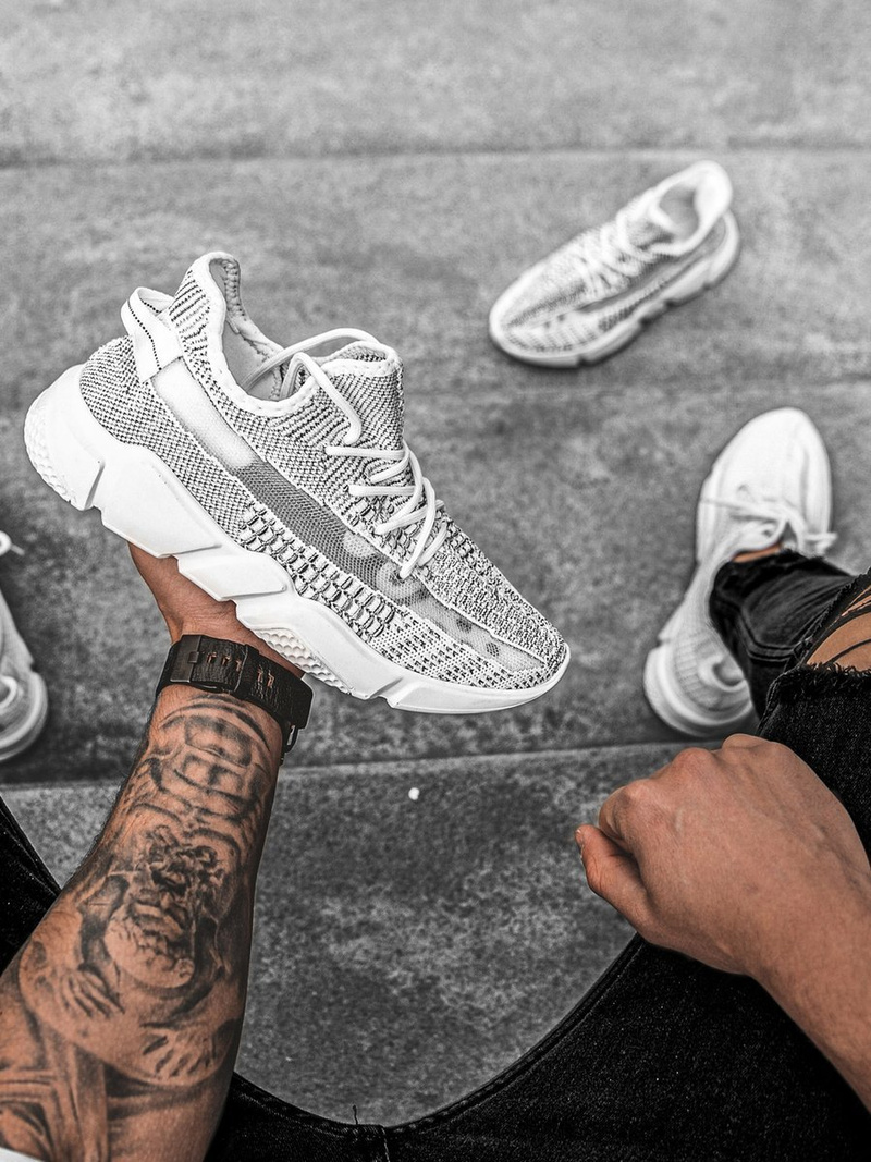 Pánske sneakersy Bielo-Čierne OZONEE O/503