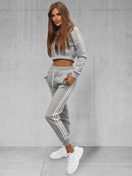 Dámska dvojdielna tepláková súprava sivá OZONEE JS/8C67/2Z