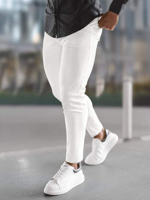 Pánske Nohavice Ecru OZONEE O/P4049Z