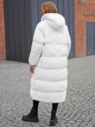 Dámska bunda biela OZONEE JS/5M3163/281Z