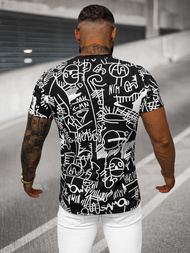 Pánske Tričko Čierne OZONEE O/T1269/3