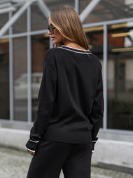 Dámska dvojdielna tepláková súprava čierny OZONEE JS/26C8802/3