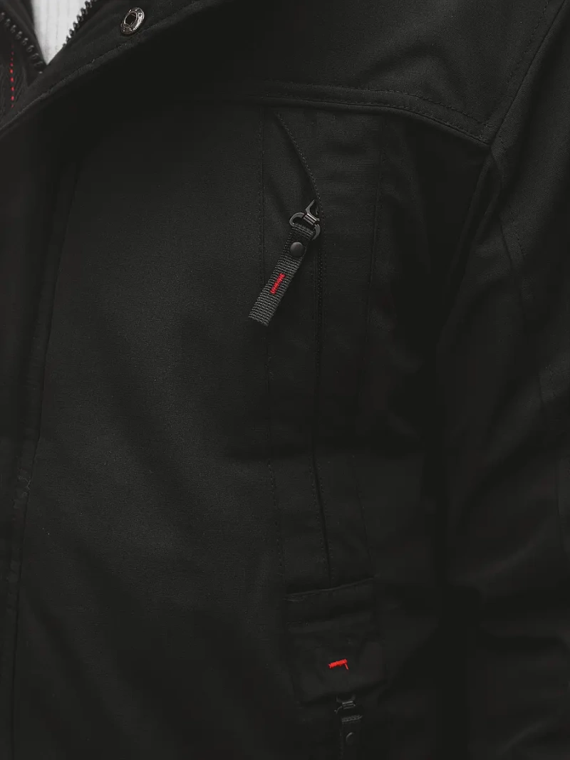 Pánska Bunda Čierna OZONEE JS/M717/392