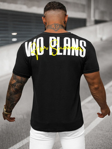 Pánske Tričko Čierne OZONEE O/T1277/3