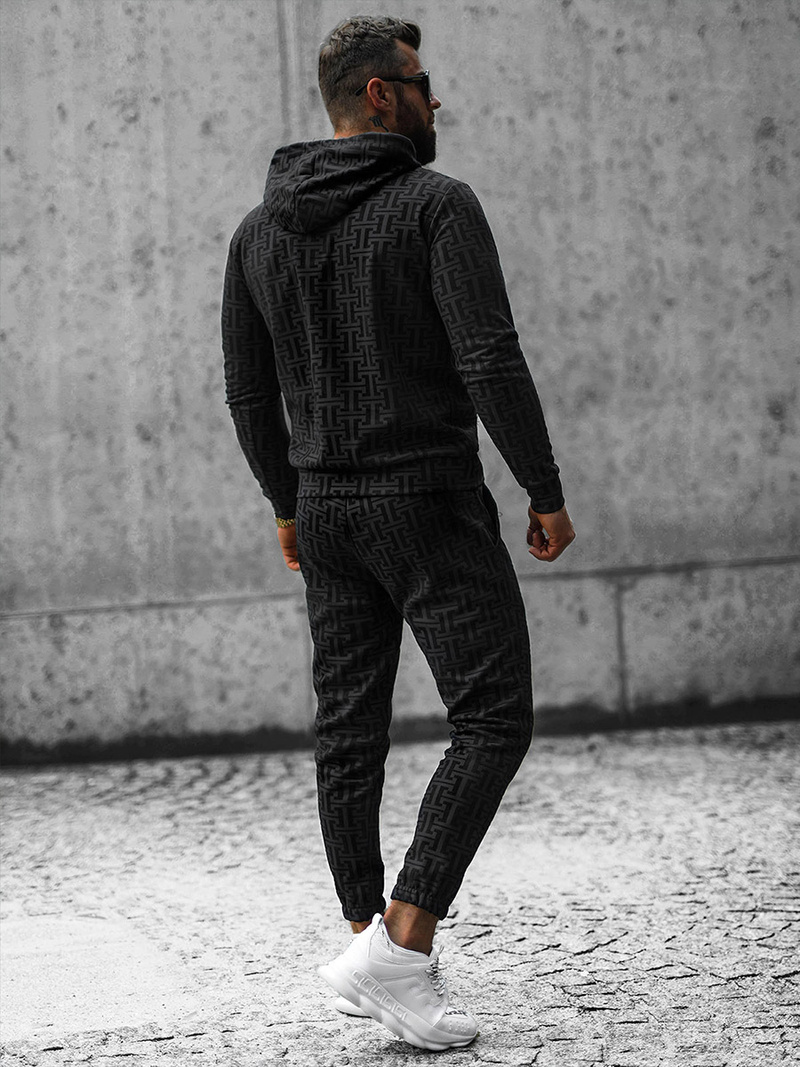 Pánska Tepláková Súprava Čierny OZONEE O/D7263/9102