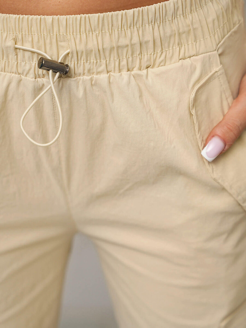 Dámske nohavice ecru OZONEE O/TT00393