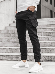 Pánske jogger nohavice Čierne OZONEE A/705