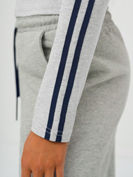 Dámska dvojdielna tepláková súprava šedá OZONEE JS/M60815AB