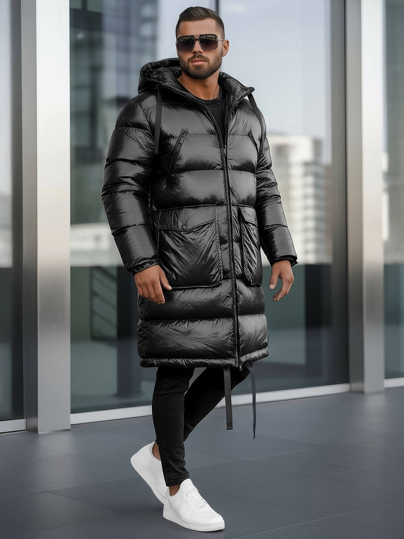 Pánska bunda čierna OZONEE O/M3205Z