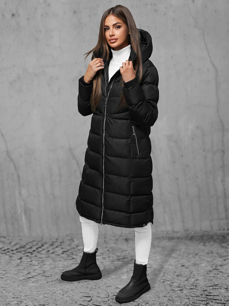 Dámska bunda čierna OZONEE JS/M736/392