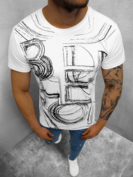 Pánske Tričko Biele OZONEE O/1299