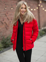 Dámska Zimná Bunda Červená OZONEE JS/M769/270Z