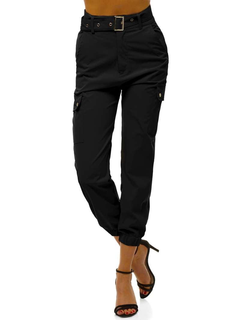 Dámske jogger nohavice Čierne OZONEE O/HM001