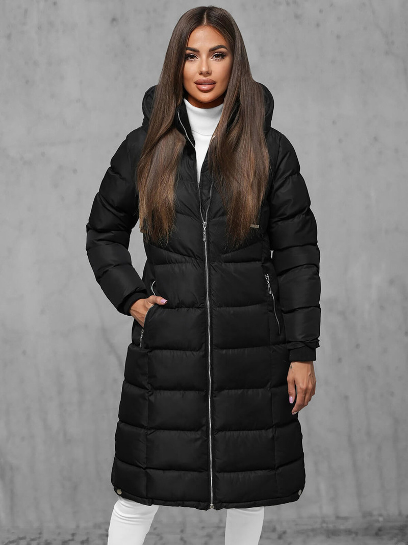 Dámska bunda čierna OZONEE JS/M736/392