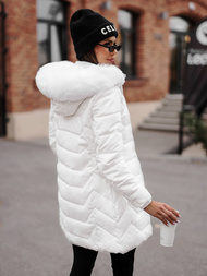 Dámska bunda biela OZONEE JS/16M9121/281Z