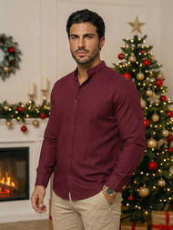 Pánska Košeľa Bordová OZONEE O/V57Z