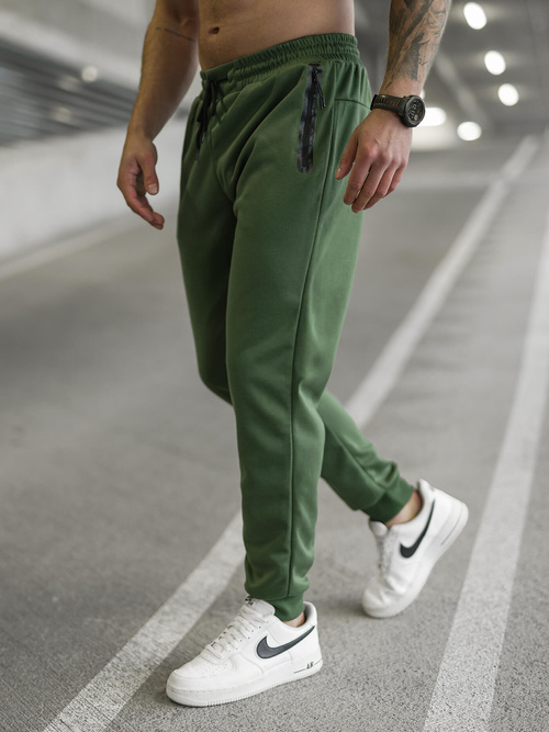 Pánske tepláky khaki OZONEE JS/17K1998/29