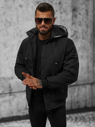 Pánska Bunda Čierna OZONEE JS/5M3111/392