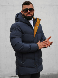 Pánska Bunda Námornícka Modrá OZONEE N/7330Z