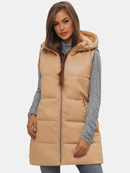 Dámska vesta béžová OZONEE O/AY756