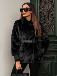 Dámska bunda čierna OZONEE JS/11Z8075Z