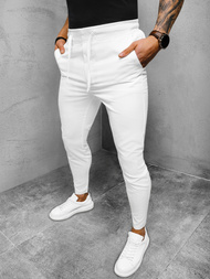 Pánske Chino Nohavice Biele OZONEE DJ/2301/22