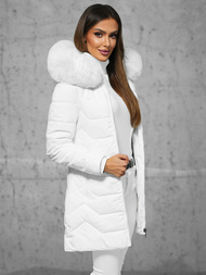 Dámska bunda biela OZONEE JS/16M9121/281