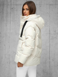 Dámska bunda ecru OZONEE JS/5M3251/281Z