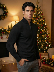 Pánsky Sveter Čierny OZONEE NB/MM6007/4Z