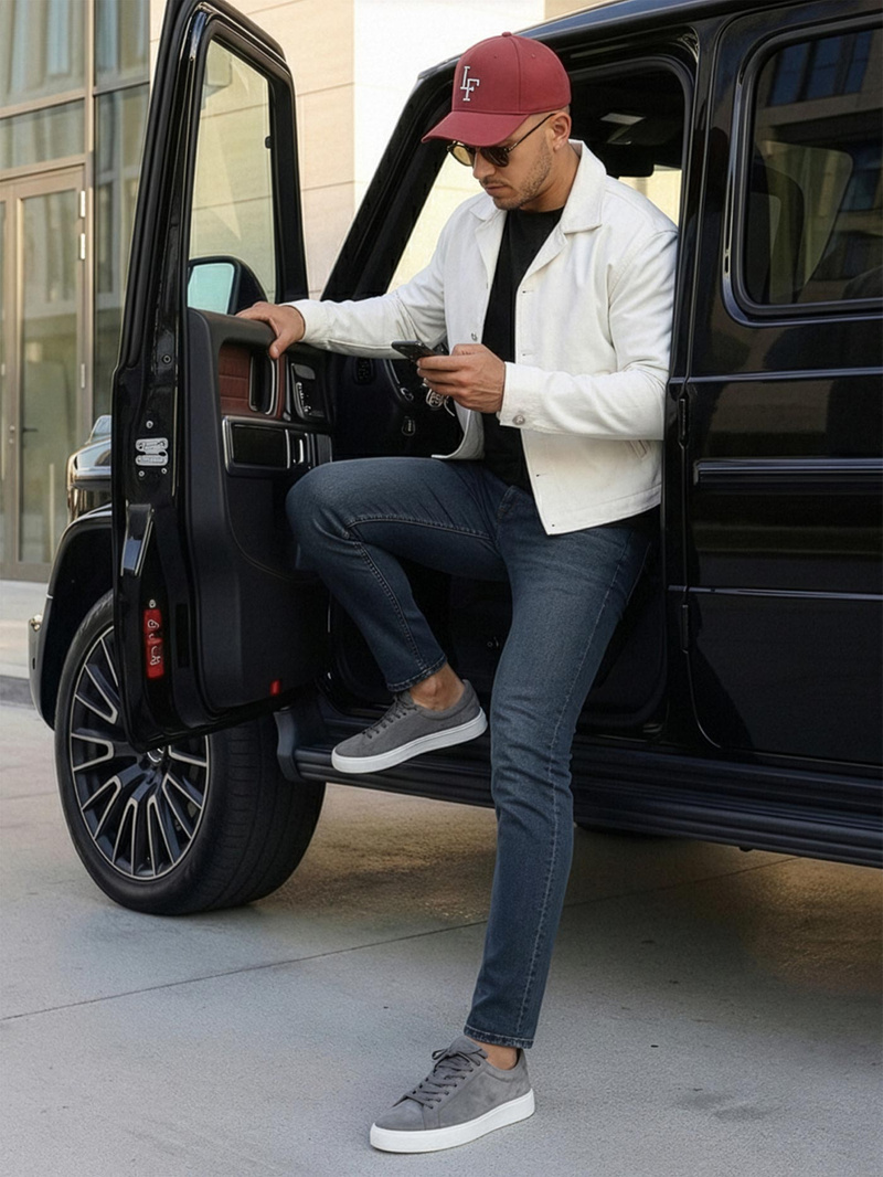 Pánske Rifle Tmavomodré OZONEE O/JK2895AZ