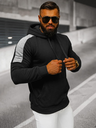 Pánska Mikina Čierna OZONEE JS/8B1311/3