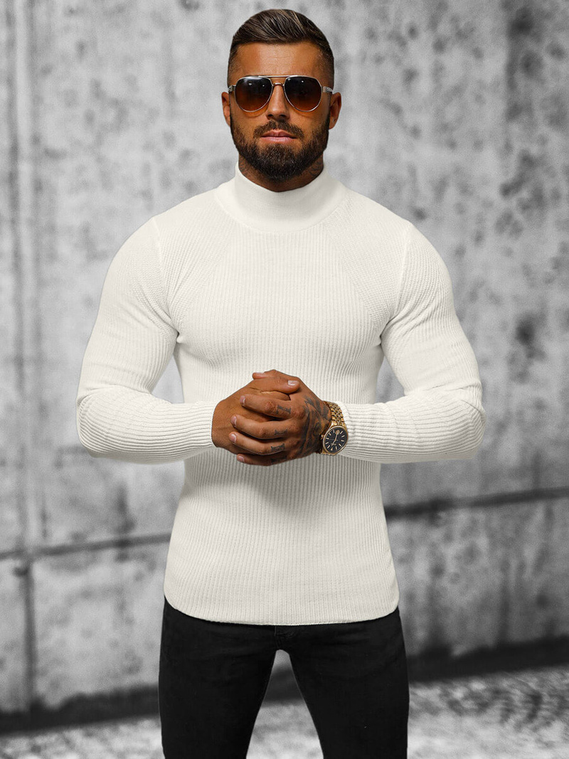 Pánsky Sveter Ecru OZONEE L/2263Z