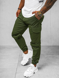 Pánske Chino Jogger Nohavice Khaki OZONEE O/G3014Z