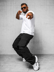 Pánske Nohavice Čierne OZONEE O/G3019Z