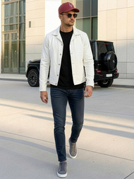 Pánske Rifle Tmavomodré OZONEE O/JK2895AZ