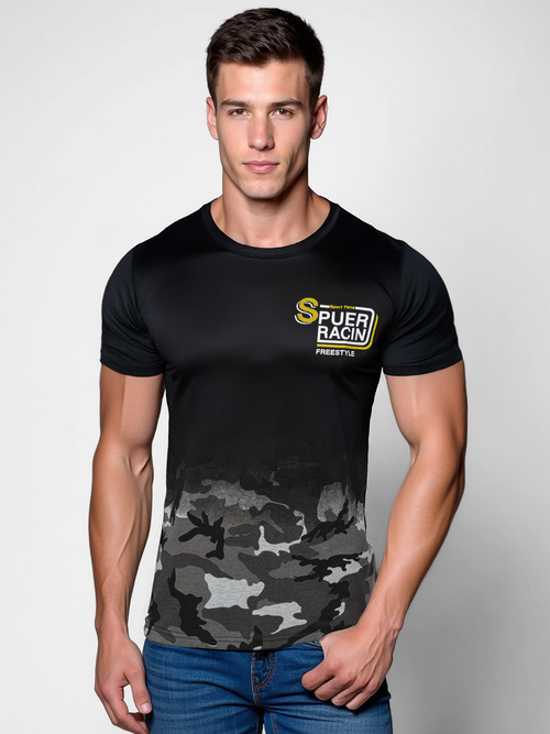 Pánske Tričko Sivé OZONEE JS/S985/2Z