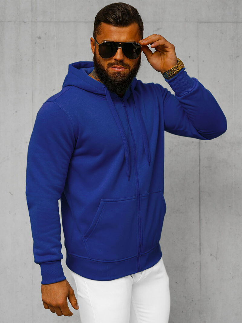 Pánska Mikina Kobalt OZONEE JS/2008Z