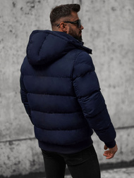 Pánska Bunda Námornícka Modrá OZONEE JS/27M8111