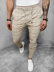 Pánske chino nohavice béžové OZONEE DJ/2278/22