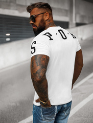 Pánske Tričko Biele OZONEE O/8T1260/1